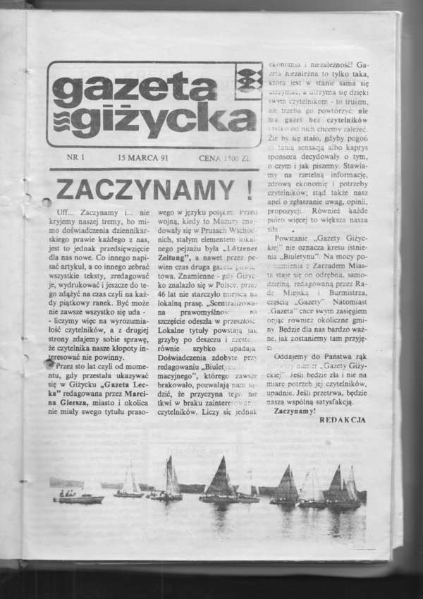 Gazeta Giżycka – lokalny głos z centrum Mazur