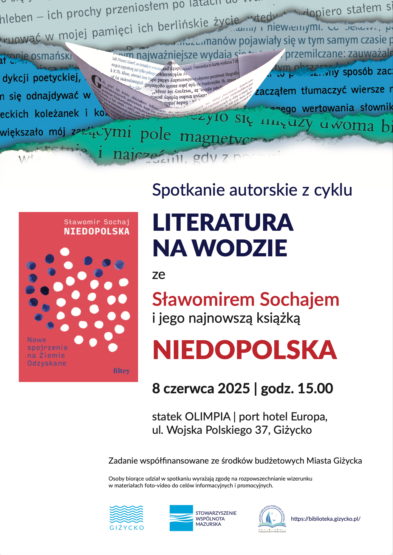 Literatura na wodzie – Sławomir Sochaj Giżycko