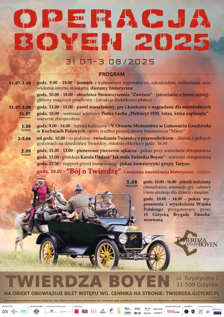 Operacja Boyen 2025 w Giżycku – program wydarzenia