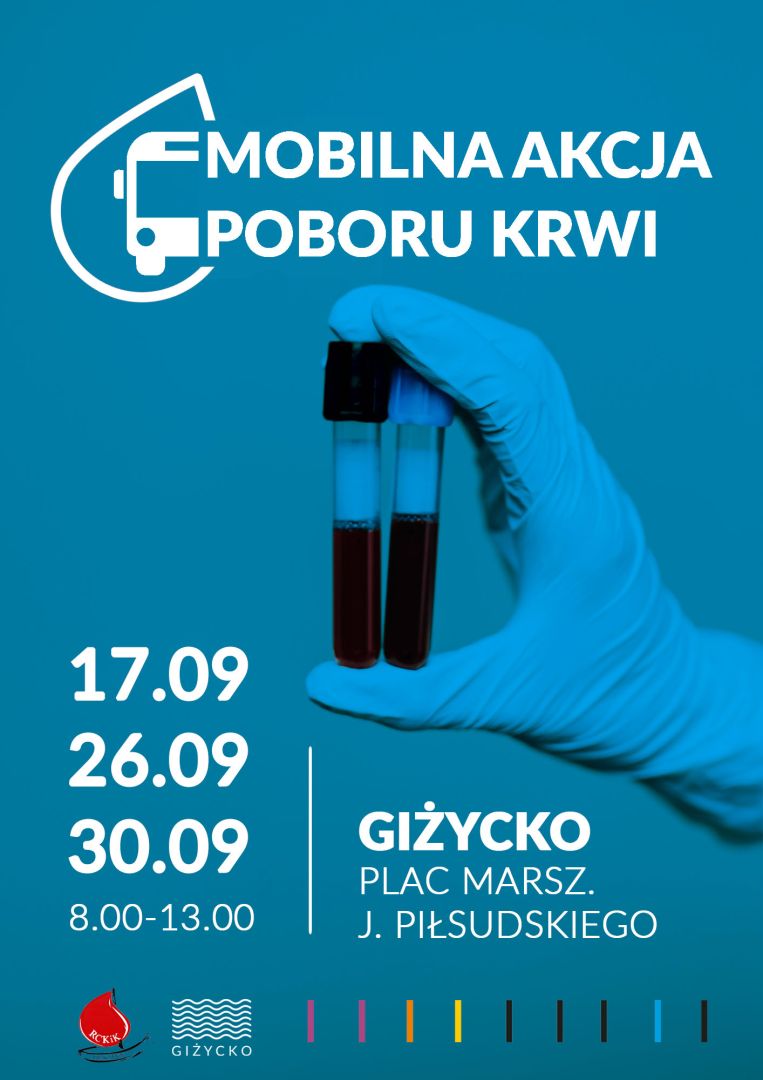 Mobilny punkt poboru krwi Giżycko 2025