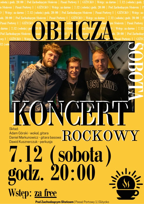 Koncert zespołu Oblicza, 7.12.2024, Pod Zachodzącym Słońcem