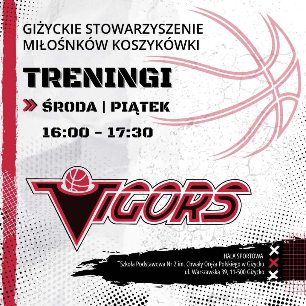 Koszykówka wraca do Giżycka z Vigorsami! Zapisz swoje dziecko na zajecia