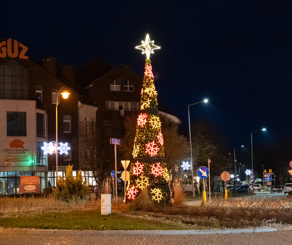 Świąteczne iluminacje i dekoracje w Giżycku cz. 1