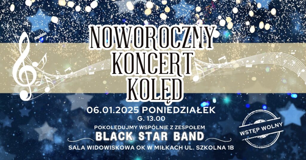 Noworoczny koncert kolęd, 6.01.2025, Ośrodek Kultury w Miłkach