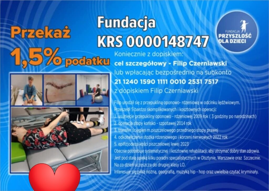 Pomóż Filipowi w walce o sprawność!