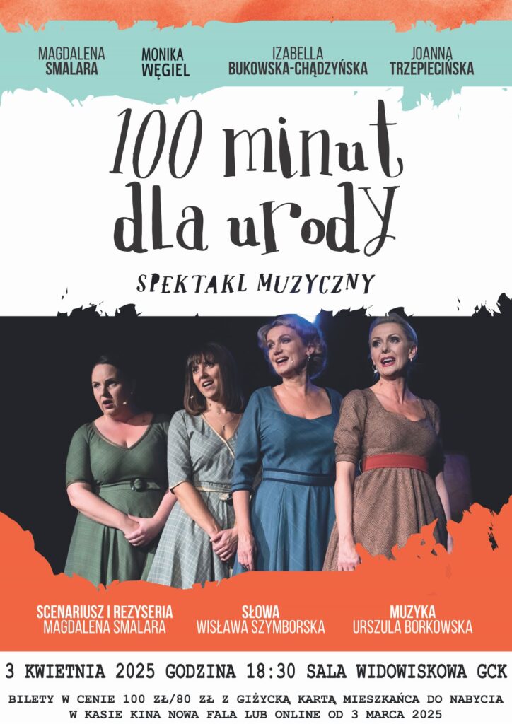 II Spotkania z Teatrem: „100 MINUT DLA URODY” – Spektakl muzyczny z poezją Wisławy Szymborskiej
