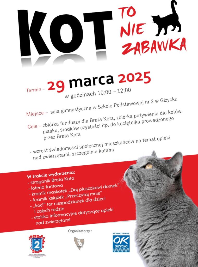 Kot to nie zabawka, 29.03.2025, Sp2 w Giżycku
