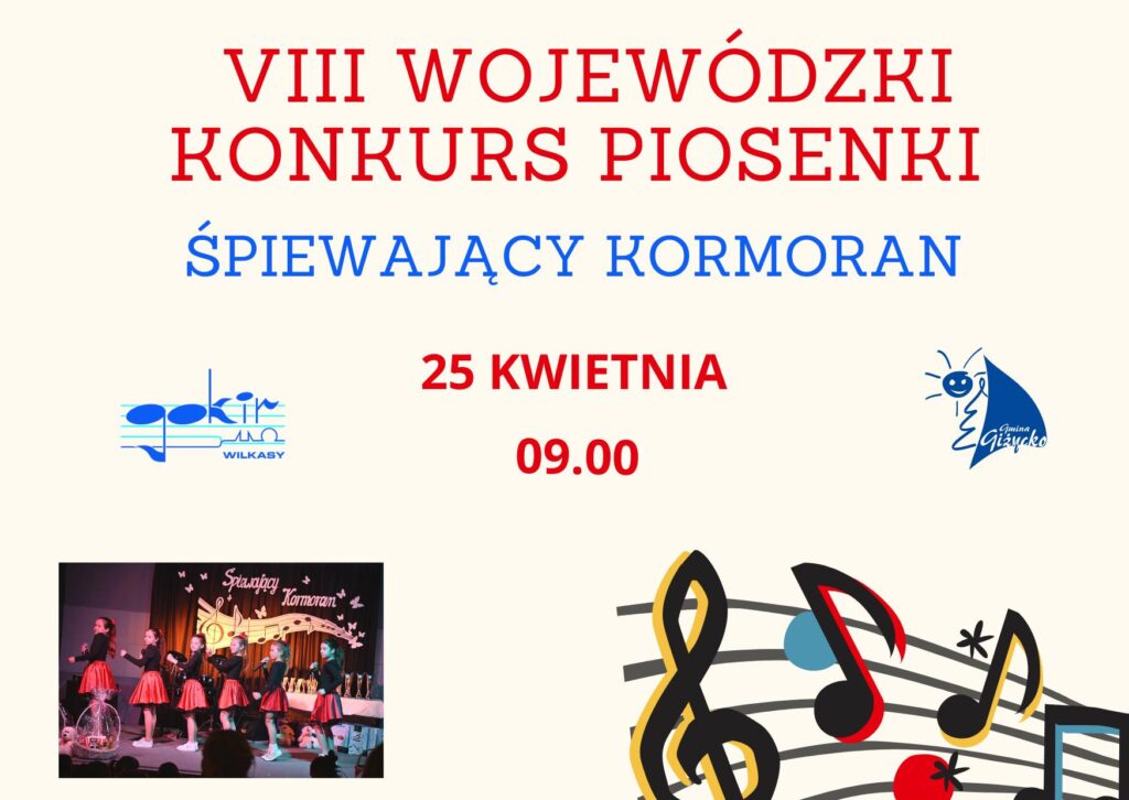 VIII Wojewódzki Konkurs piosenki Śpiewający Kormoran