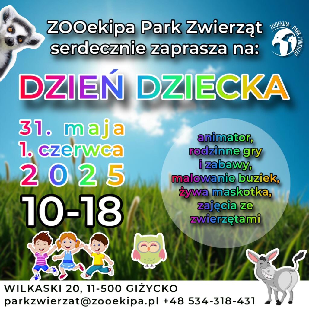 Dzień Dziecka z ZOOekipą Park Zwierząt