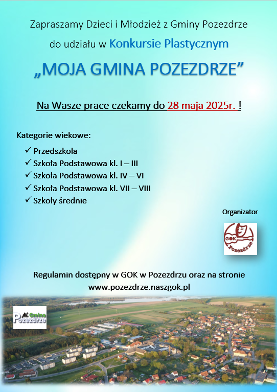 Konkurs dla dzieci i młodzieży z gminy Pozezdrze – sprawdźcie szczegóły