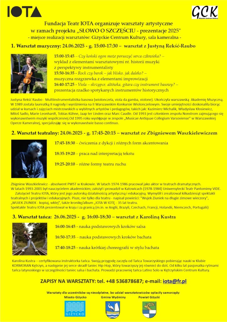 Warsztaty artystyczne – Słowo o szczęściu – prezentacje 2025