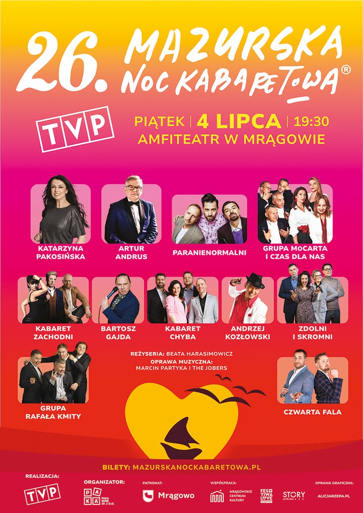 Mazurska Noc Kabaretowa 2025 – Rejs miłości pełen śmiechu