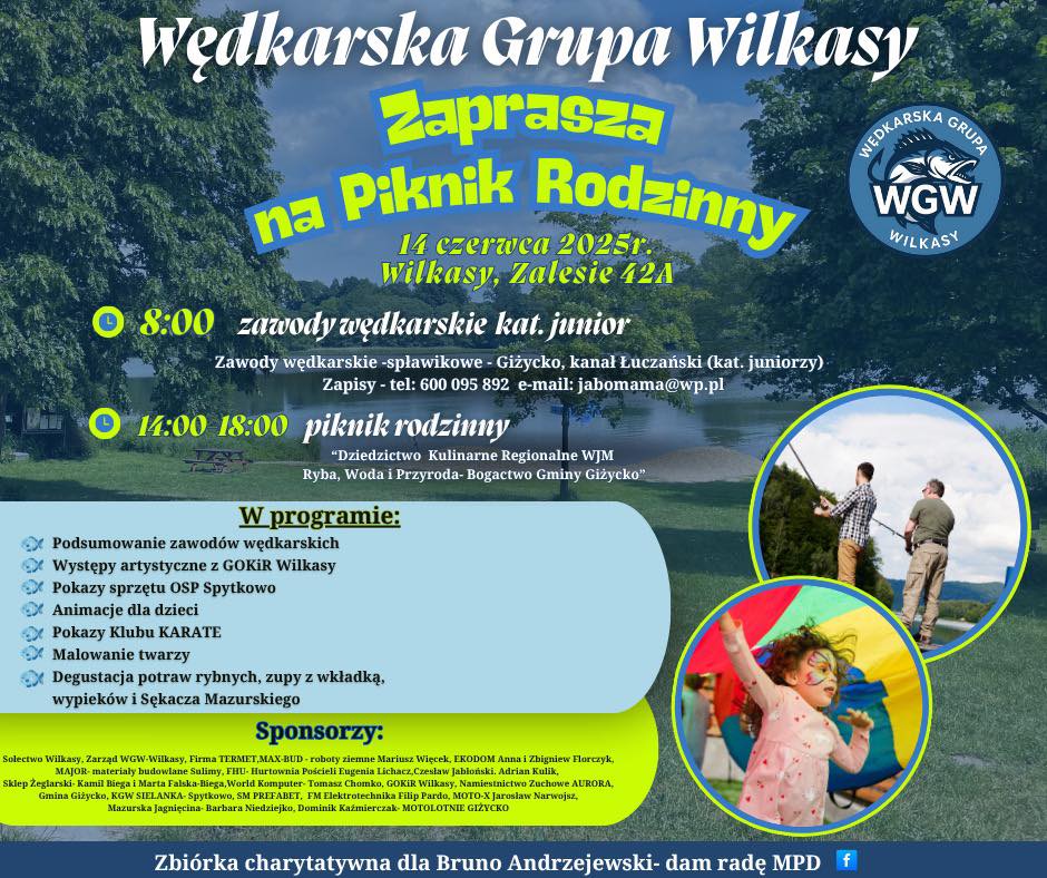 Piknik Rodzinny i Zawody Wędkarskie w Wilkasach