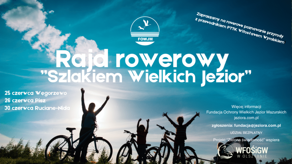 Rajd rowerowy „Szlakiem Wielkich Jezior” – Ruciane-Nida, 30 czerwca 2025