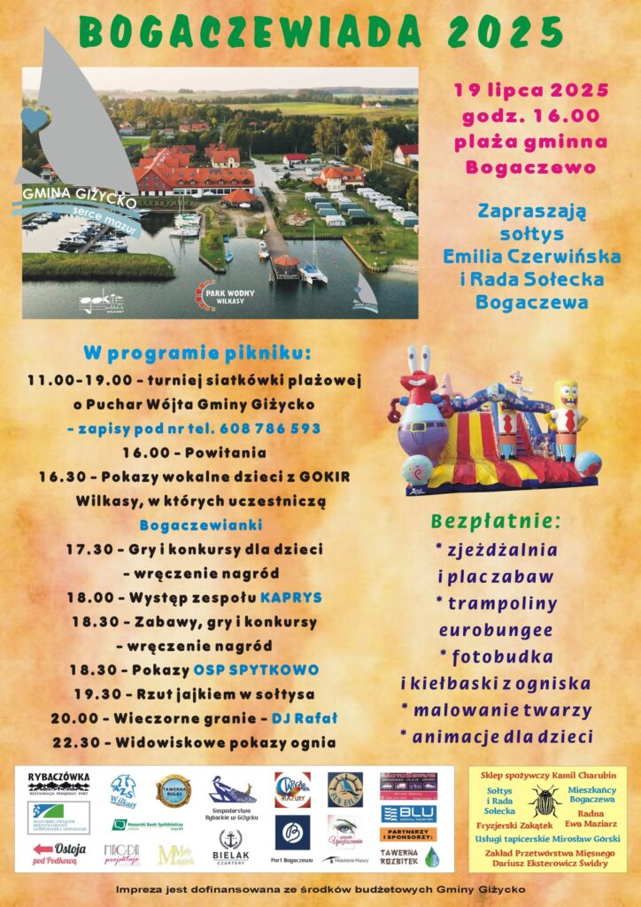 Bogaczewiada harmonogram 2025