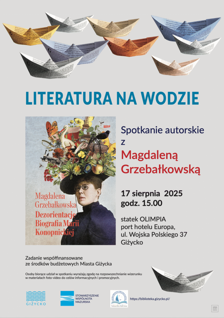 Literatura na wodzie – spotkanie z Magdaleną Grzebałkowską