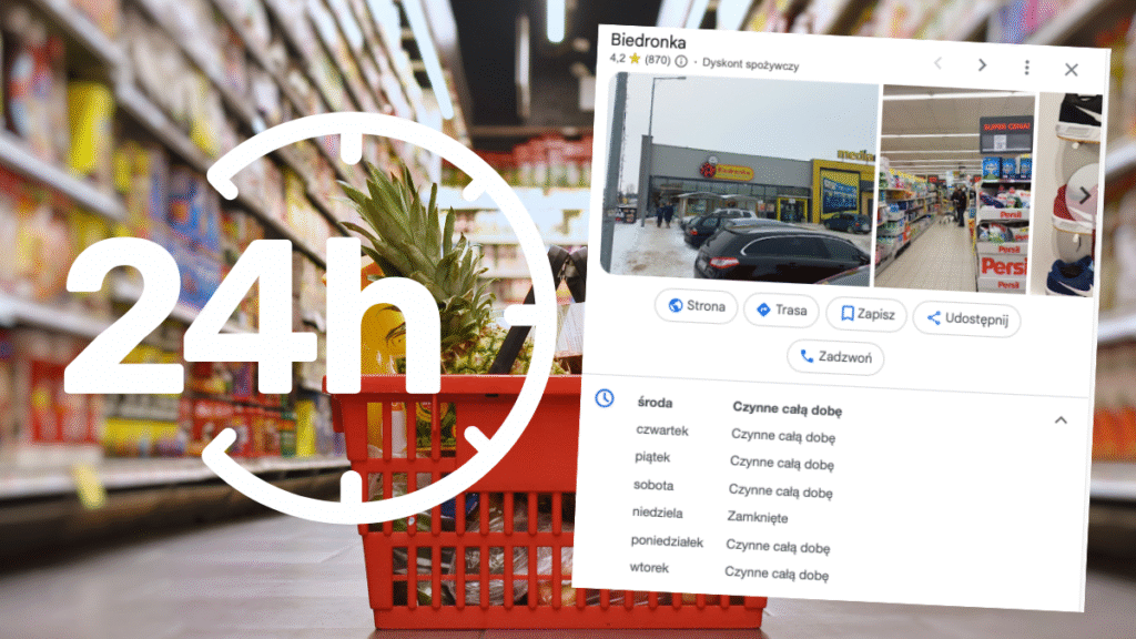 Letnie godziny otwarcia Biedronek w Giżycku i okolicy – gdzie zrobisz zakupy nawet w środku nocy?