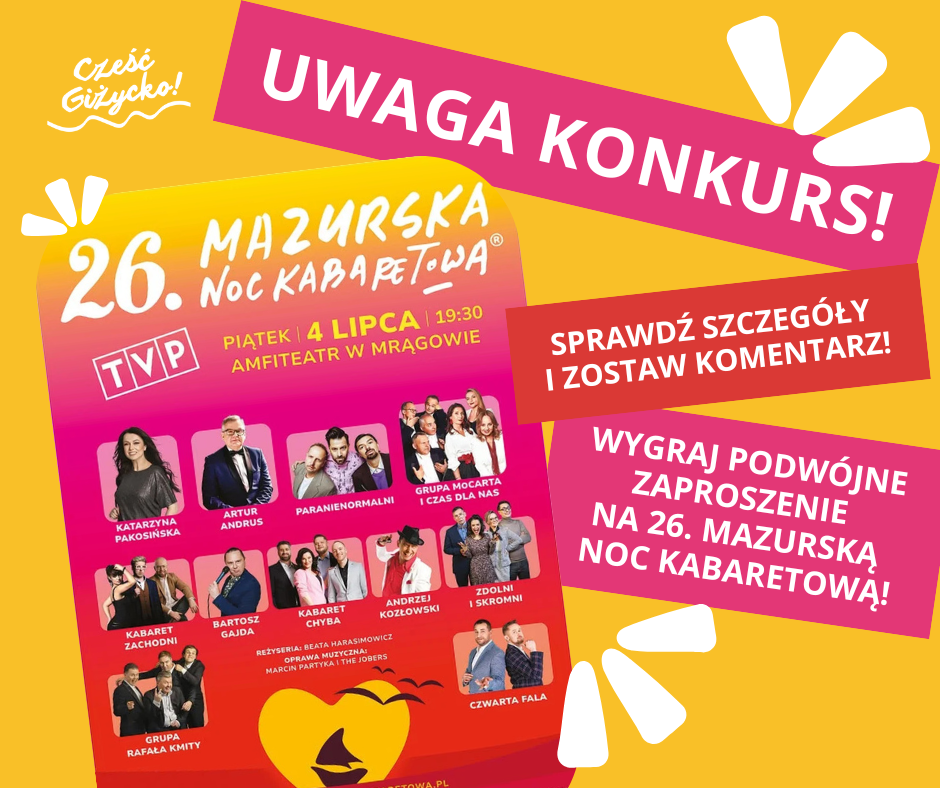 Regulamin konkursu – 26. Mazurska Noc Kabaretowa