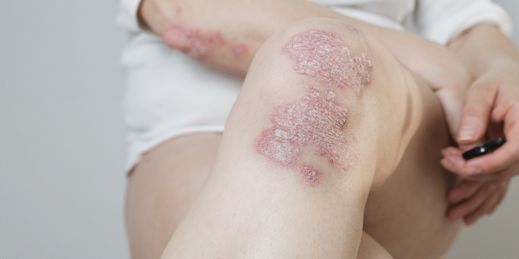 Sierpień – miesiąc świadomości łuszczycy. W naszym mieście też ją widać, szczególnie latem.