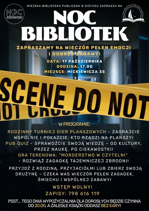 noc bibliotek gizycko