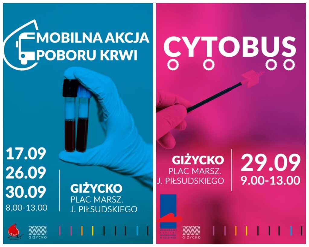 Akcje zdrowotne Giżycko wrzesień