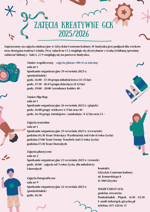 GCK zajecia kreatywne Giżycko