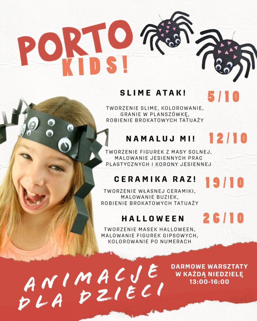 Porto Kids – niedzielne animacje dla dzieci w Porto Bistro