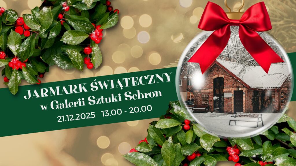 📅 21.12.2025📍 Galeria Sztuki SchronJarmark świąteczny w Galerii Sztuki Schron – artystyczne dopełnienie grudniowego Giżycka