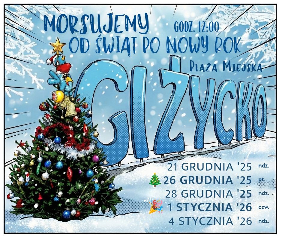 📅 26.12.2025📍 Plaża miejska GiżyckoŚwiąteczne morsowanie w Giżycku. Terminy, miejsce i godzina