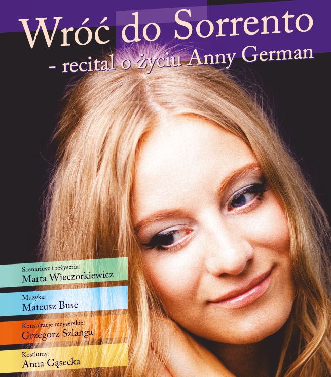 📅 24.01.2026📍 Ośrodek Kultury w Wydminach„Wróć do Sorrento” – recital o życiu Anny German w Wydminach