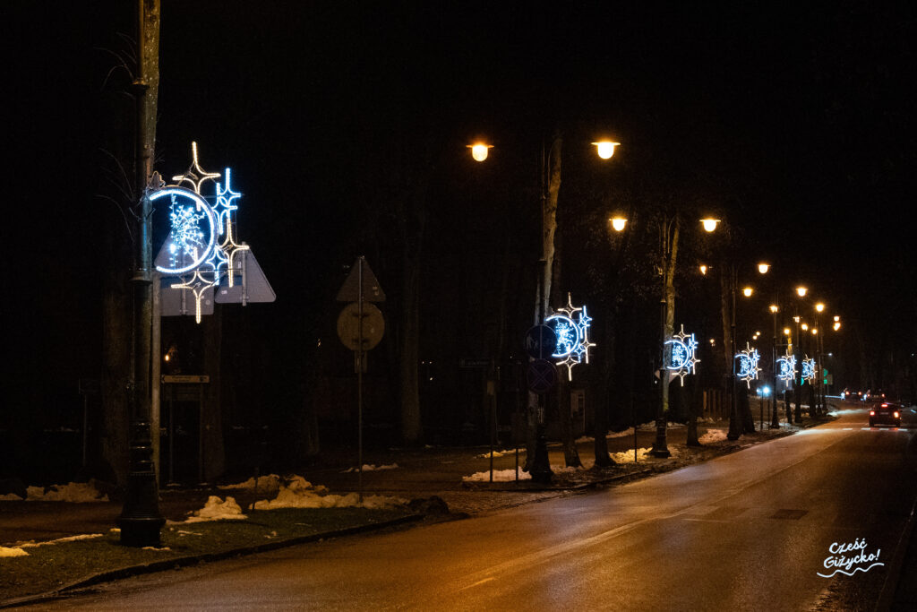 Nowe iluminacje świąteczne w Giżycku