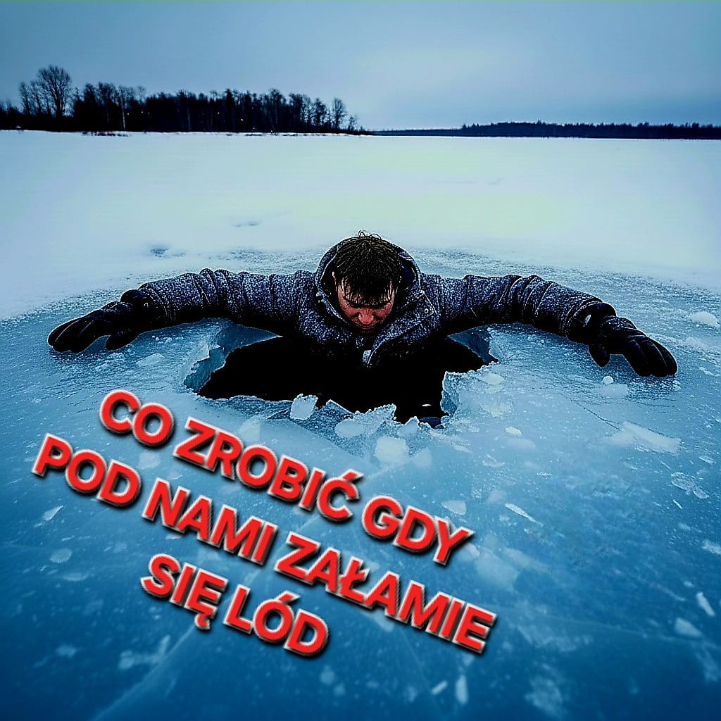 Zamarza Niegocin i inne mazurskie jeziora. Co zrobić, gdy załamie się pod Tobą lód?